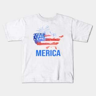 merica flag Kids T-Shirt